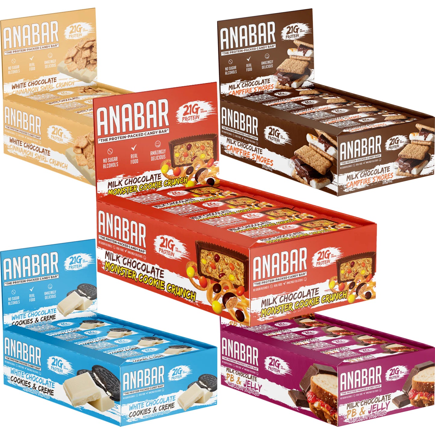 ANABAR 12 Bars/Full Box - Various Flavours