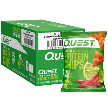 QUEST NUTRITION Tortilla Chips 8 Bag/Box - Various Flavours