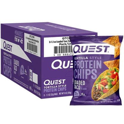 QUEST NUTRITION Tortilla Chips 8 Bag/Box - Various Flavours