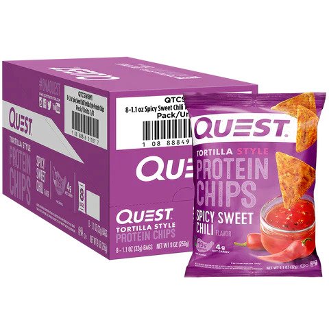 QUEST NUTRITION Tortilla Chips 8 Bag/Box - Various Flavours