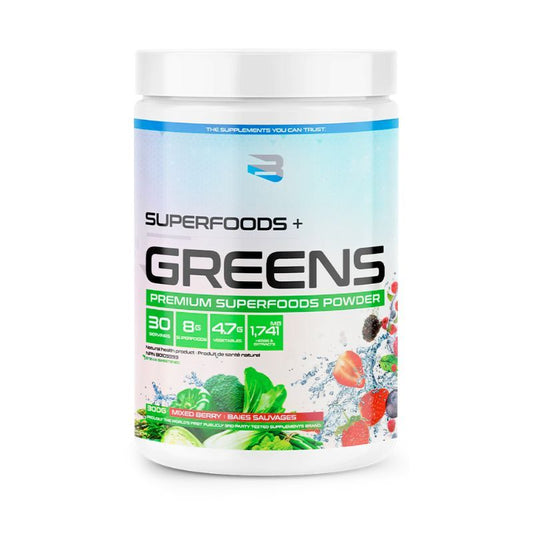 Believe Greens Superfoods+ 30 Servings - Mixed Berry
